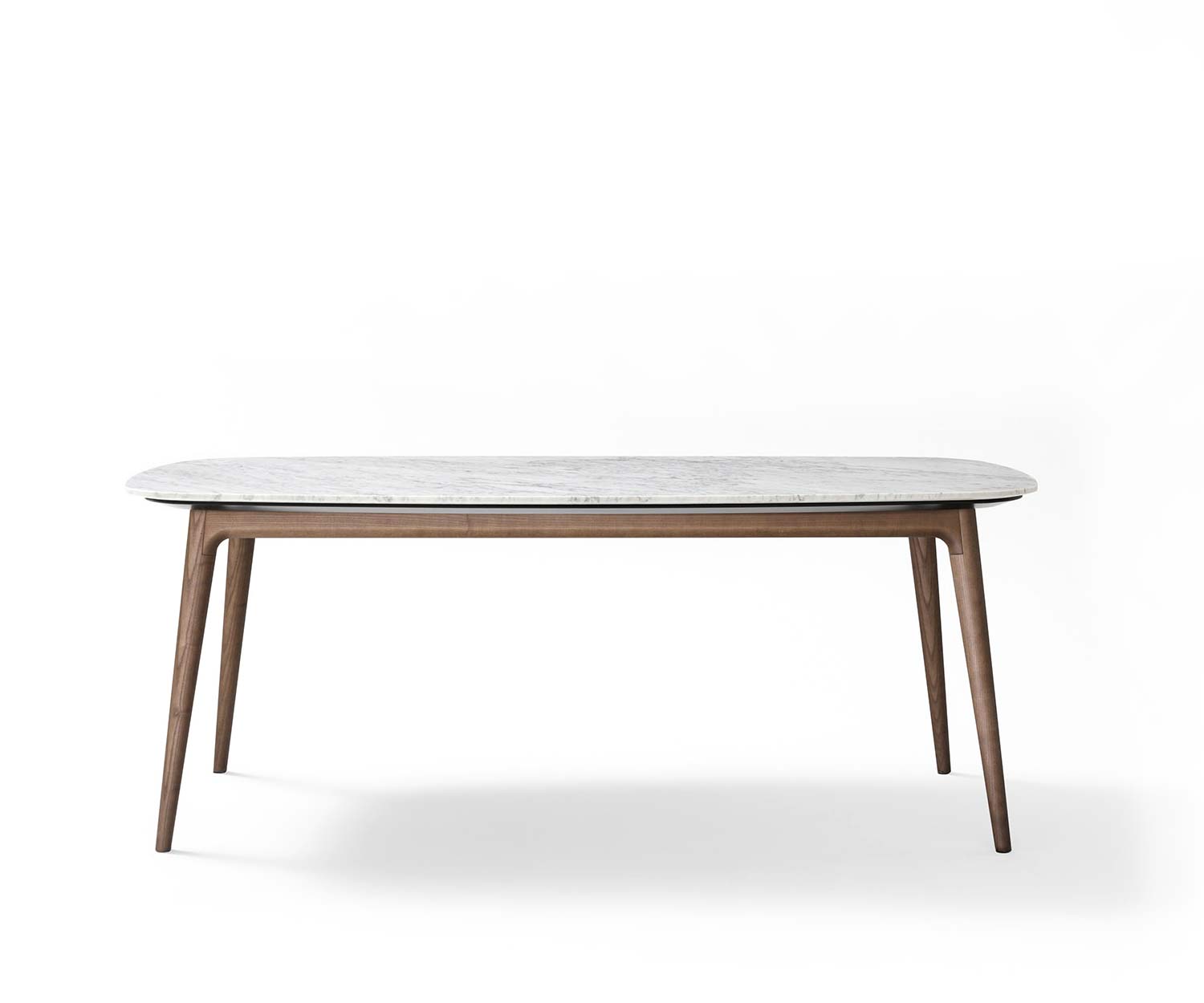 Modern Novamobili Hanami hoogglans wit marmeren tafel