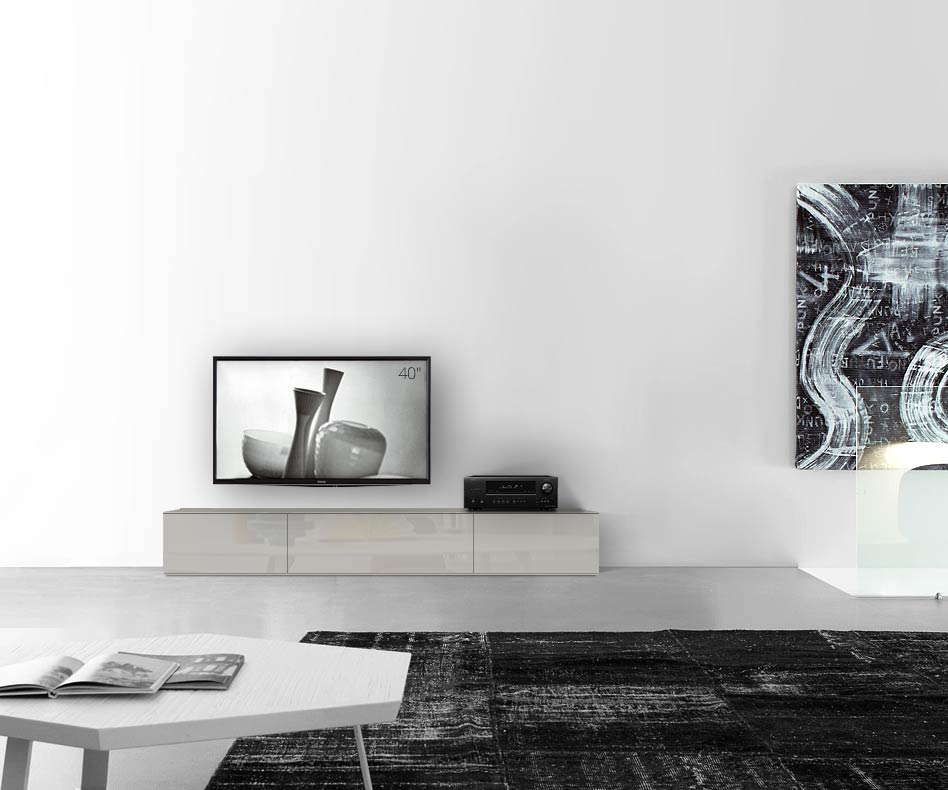 /Design lowboard vloer B210 H35 glanzend lichtgrijs /Design lowboard vloer B210 H35 glanzend lichtgrijs