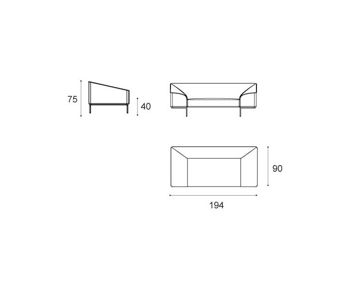 Prostoria Naad Contour 2 zits schets Prostoria Naad Contour 2 zits schets