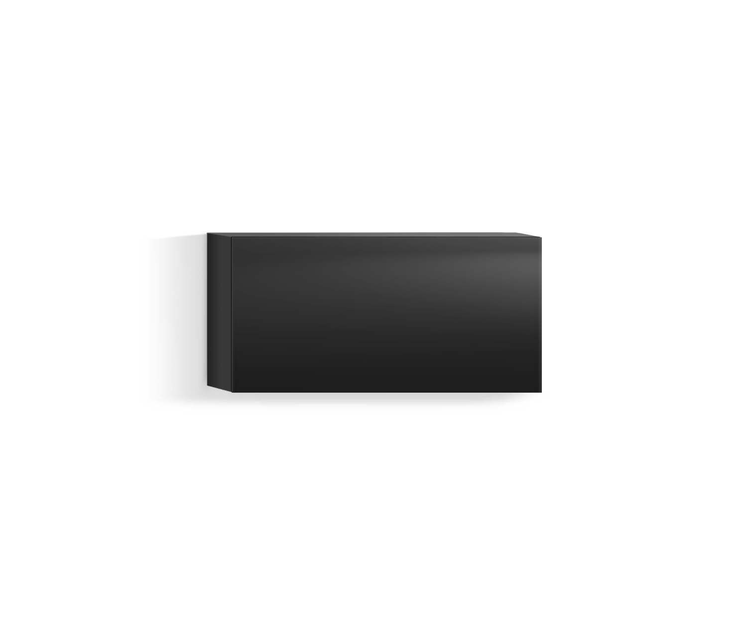 Design woonkamer wandmeubel Horizontaal H32 B60 blad zwart318 Design woonkamer wandmeubel Horizontaal H32 B60 blad zwart318