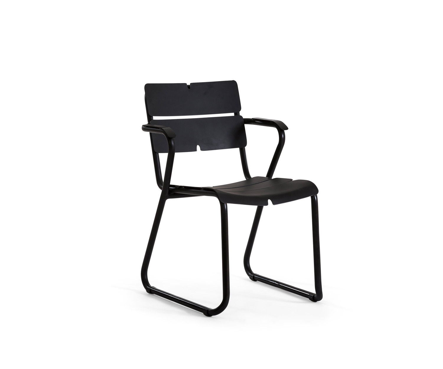 Stapelbare Oasiq Corail fauteuil voor in de tuin in antraciet Stapelbare Oasiq Corail fauteuil voor in de tuin in antraciet
