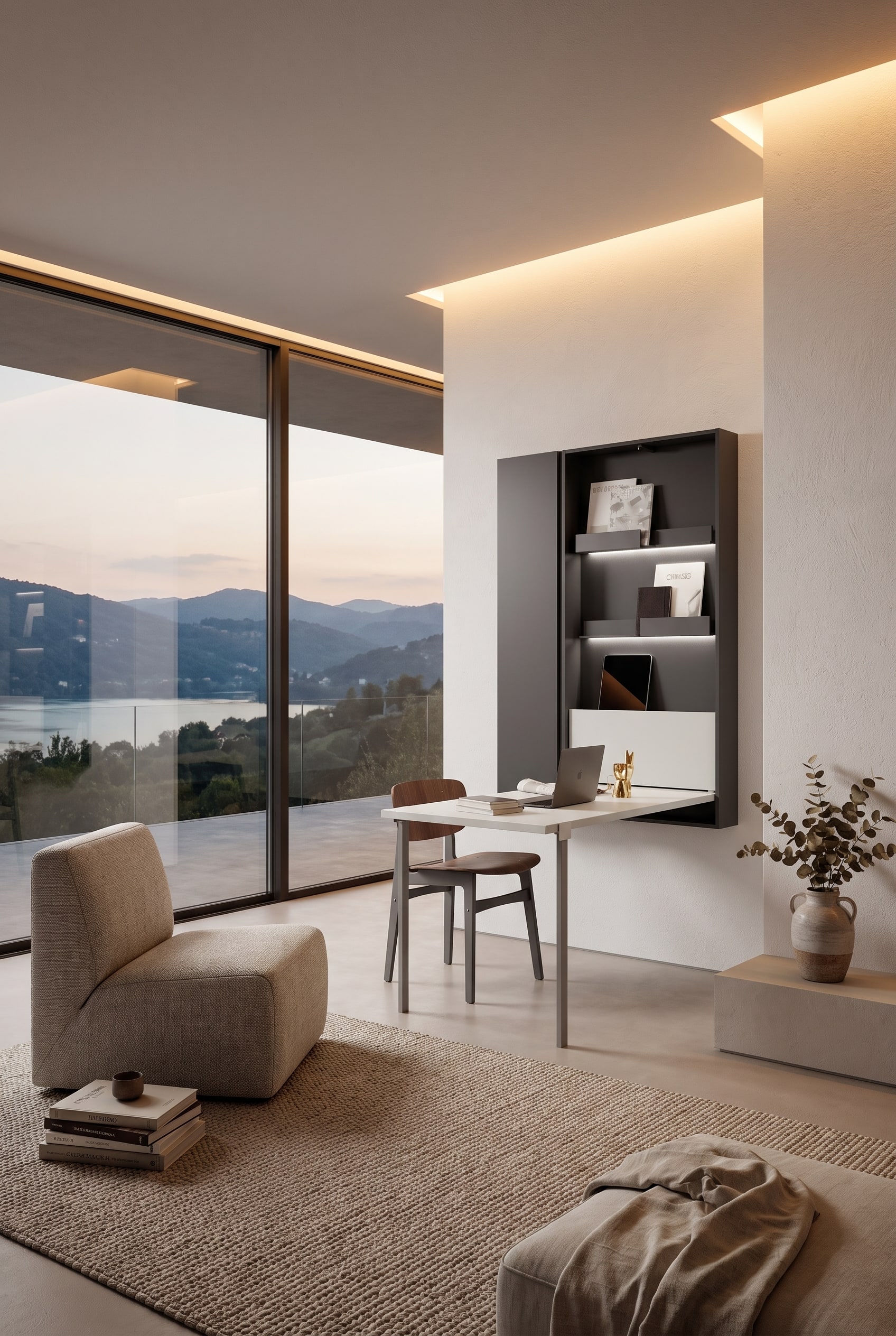 Wohnzimmer Wand-Klapptisch Minimalistisch