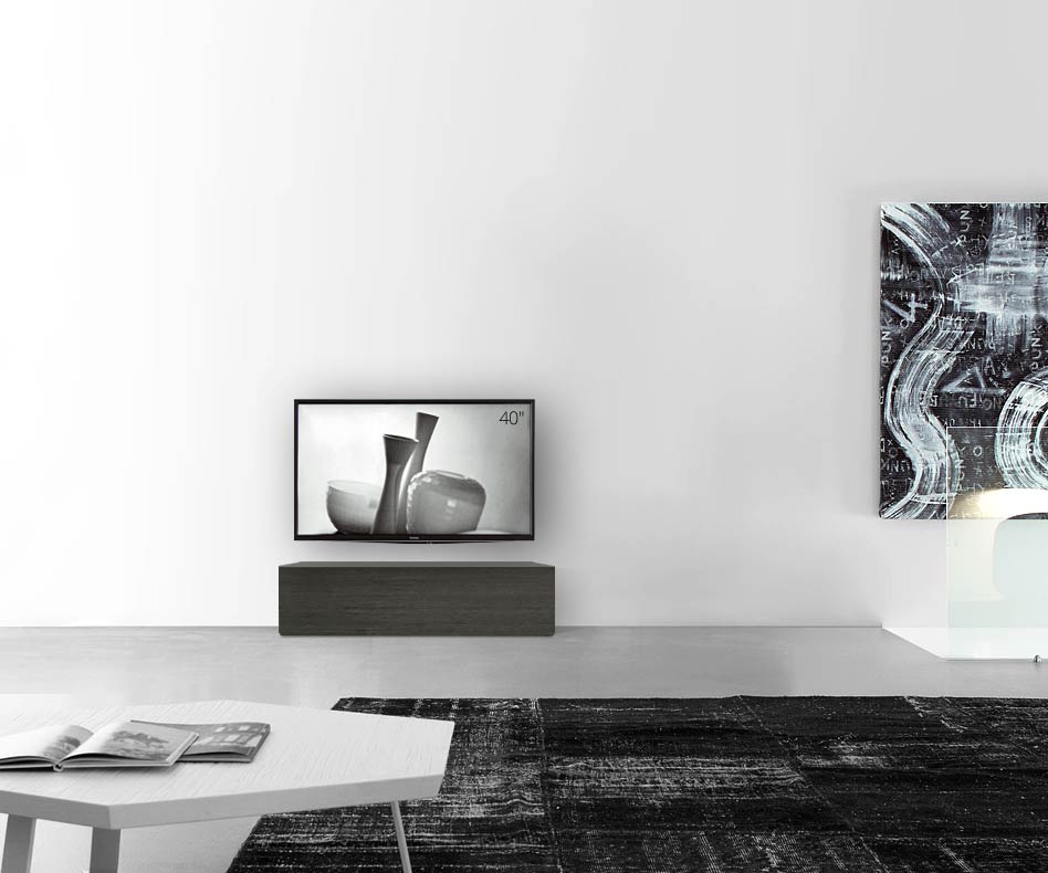 Livitalia Houten design lowboard configurator basis 120 cm 32 cm 56 cm grijs eiken Livitalia Houten design lowboard configurator basis 120 cm 32 cm 56 cm grijs eiken