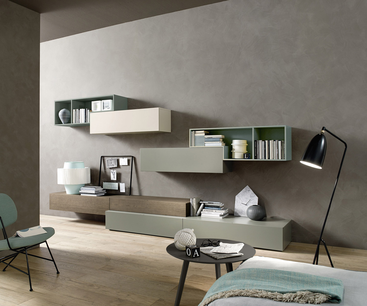 Exclusief Tetris design wandmeubel C20 van Livitalia Exclusief Tetris design wandmeubel C20 van Livitalia