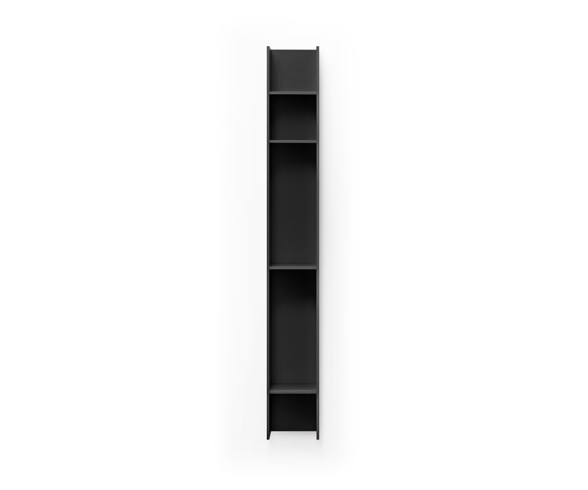 Novamobili Boekenkast Butterfly verticaal mat zwart Novamobili Boekenkast Butterfly verticaal mat zwart
