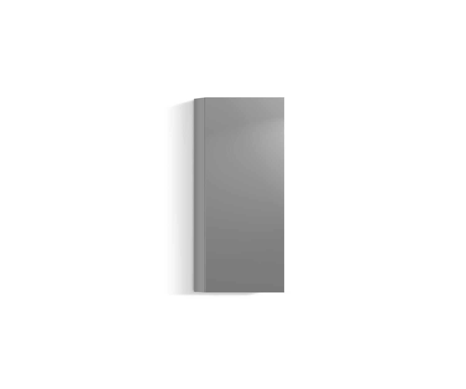 Design woonkamer wandmeubel verticaal H96 B45 lichtgrijs330 Design woonkamer wandmeubel verticaal H96 B45 lichtgrijs330