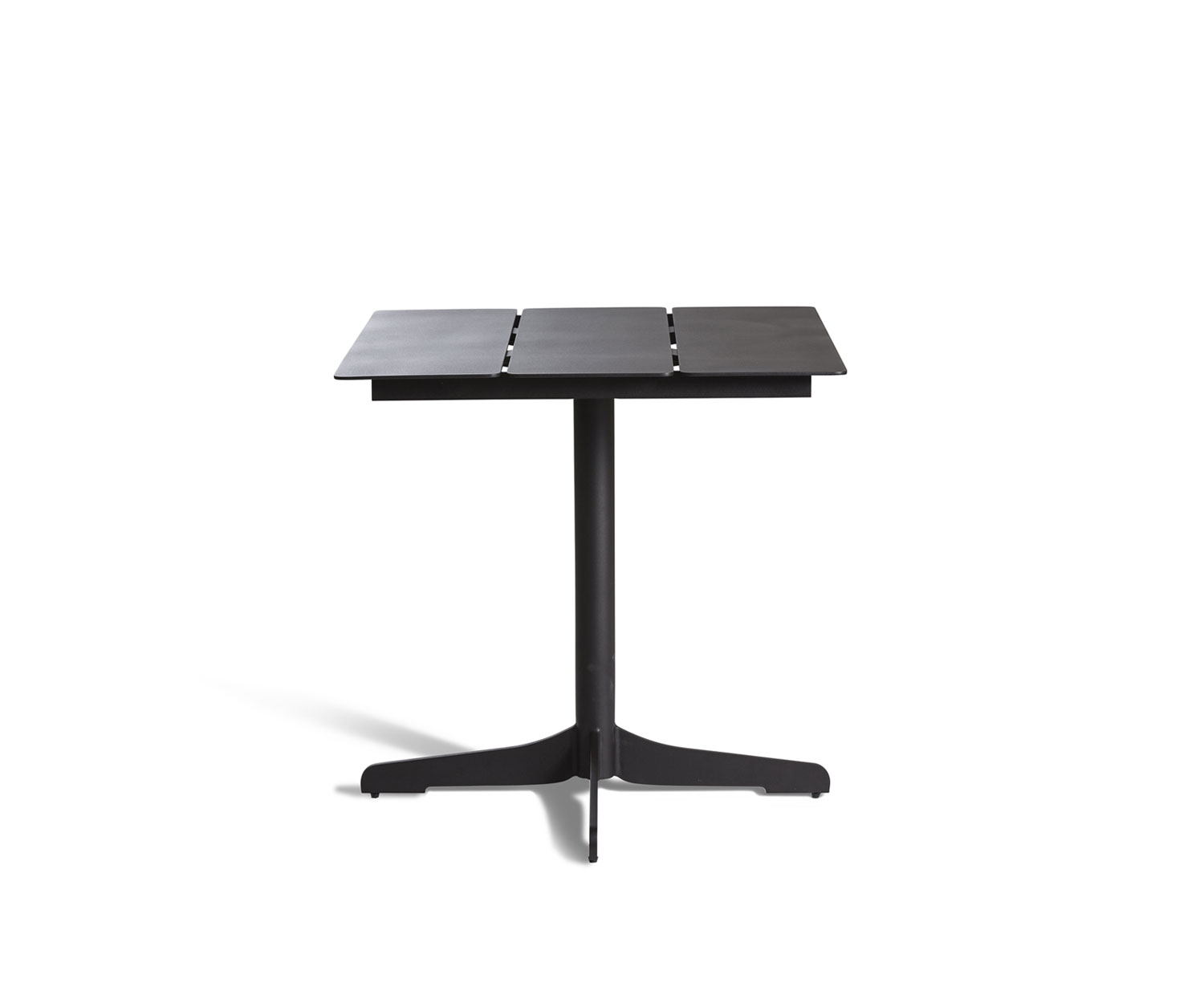 Exclusief Oasiq Ceru aluminium eettafel antraciet frame