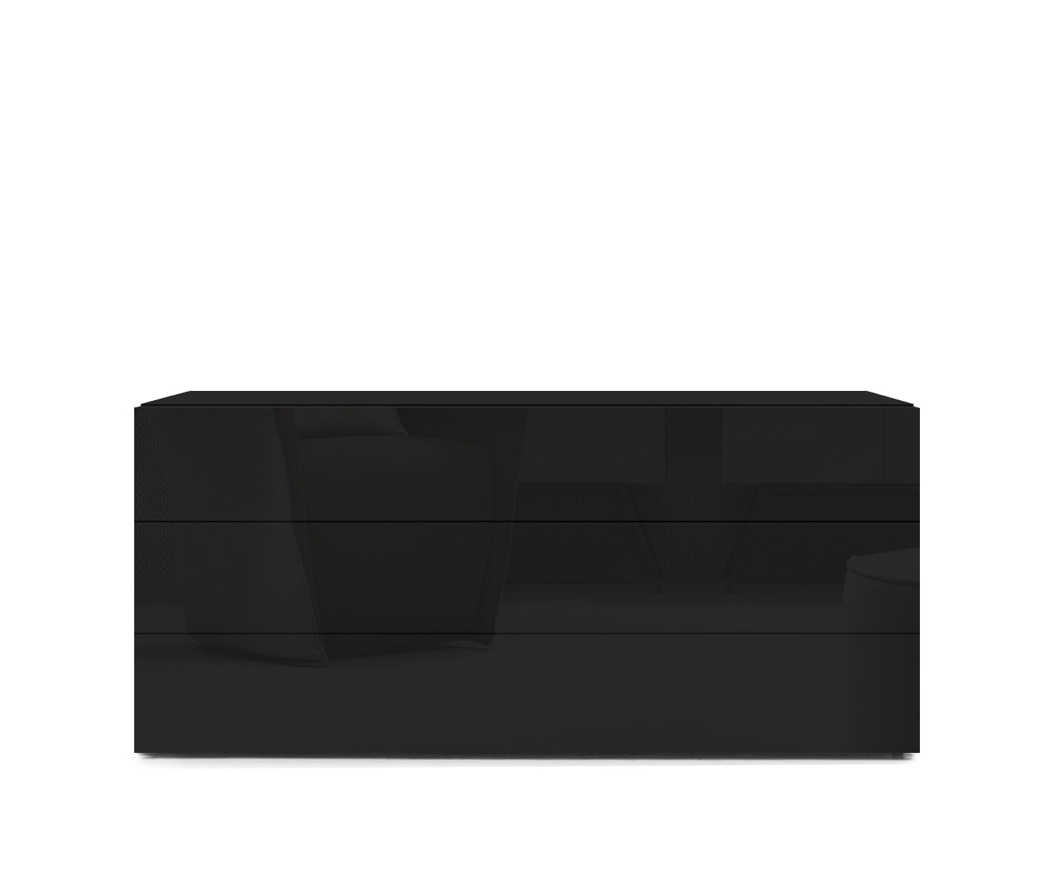 Novamobili Easy 3-zits commode B108cm zwart418 Novamobili Easy 3-zits commode B108cm zwart418