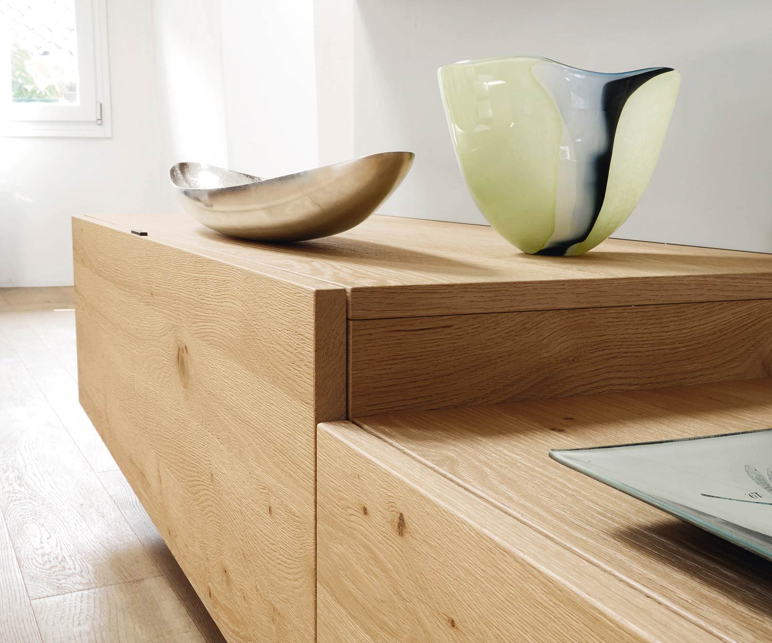 Hoogwaardige Livitalia Design-hangkast C42 met eiken natuurlijke afwerking Hoogwaardige Livitalia Design-hangkast C42 met eiken natuurlijke afwerking