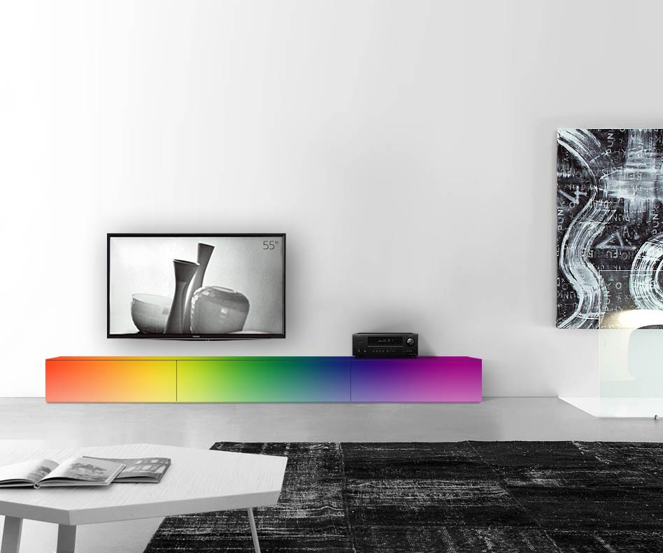 /Design lowboard voet W300 H35 mat RAL /Design lowboard voet W300 H35 mat RAL