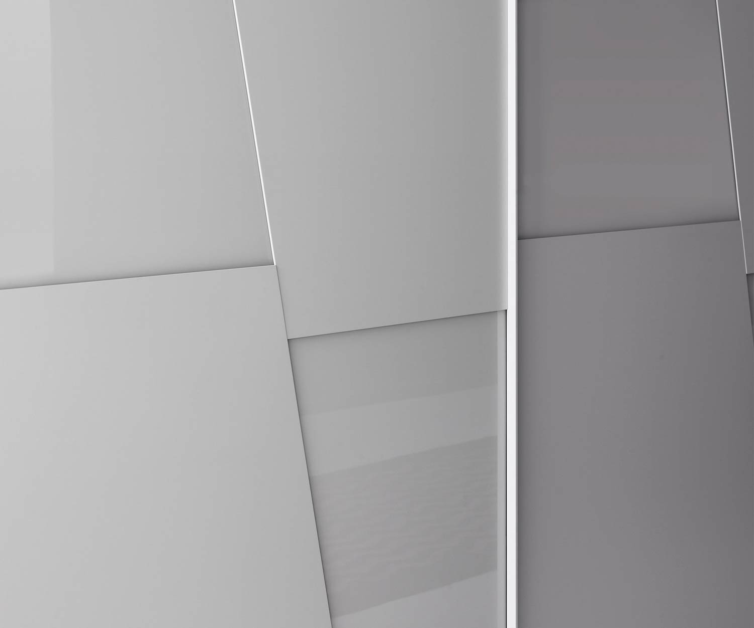 Moderne Livitalia Design kleerkast Diagonaal met verzonken handgrepen Moderne Livitalia Design kleerkast Diagonaal met verzonken handgrepen