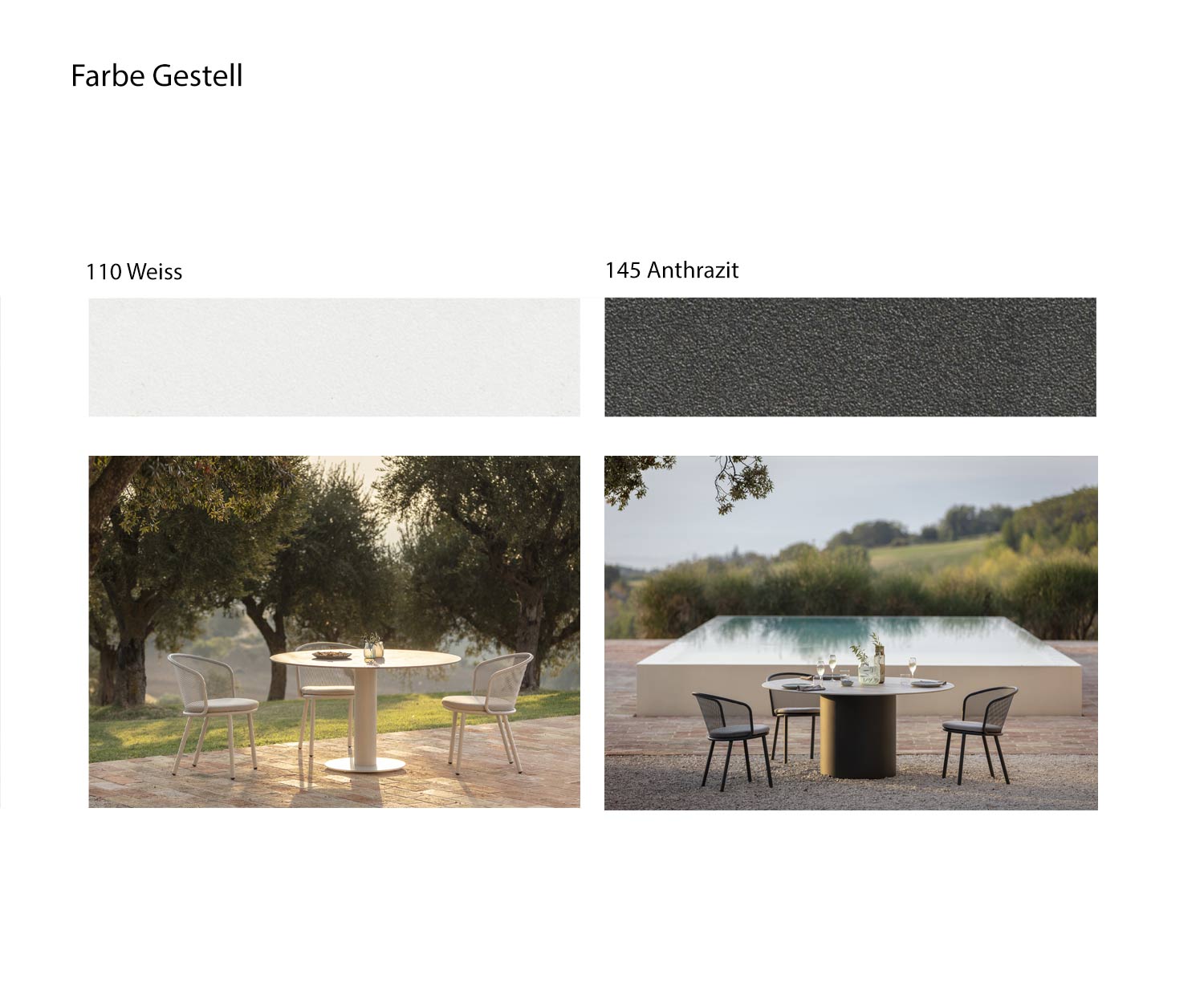 Kleur Frame Design Tafel Branta Wit Antraciet Kleur Frame Design Tafel Branta Wit Antraciet