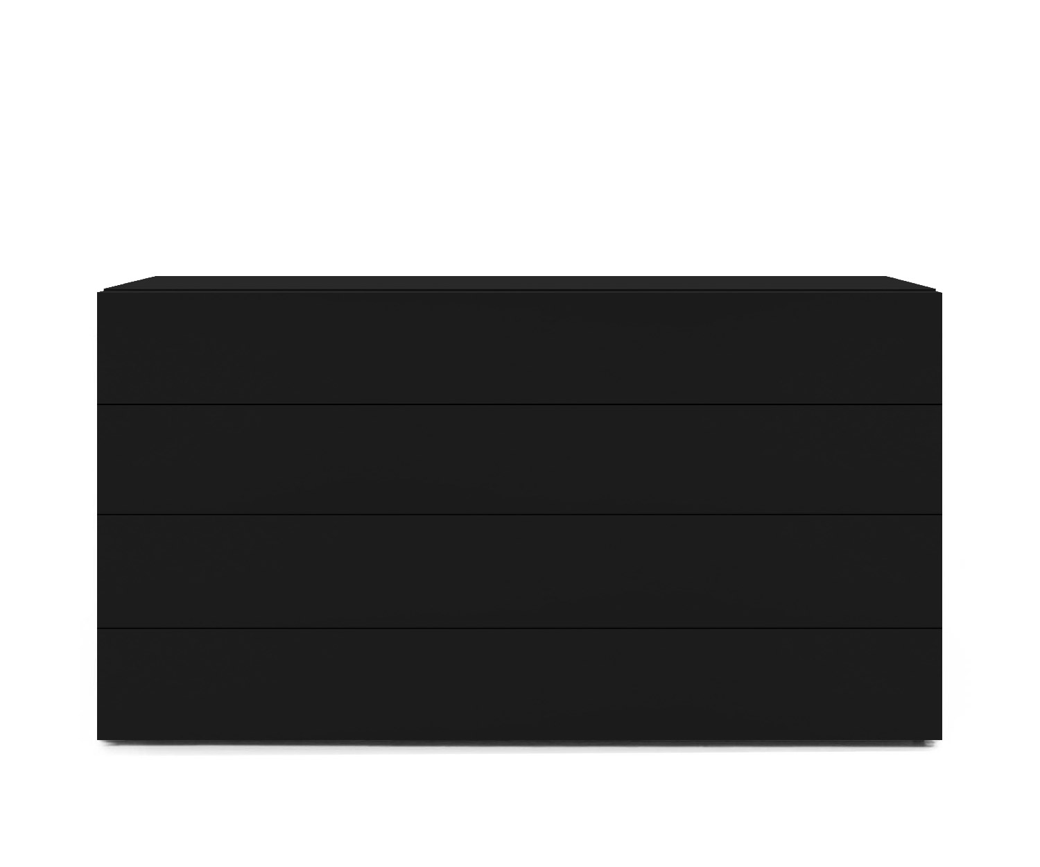 Novamobili Easy 4-zits ladekast B128 zwart318 Novamobili Easy 4-zits ladekast B128 zwart318