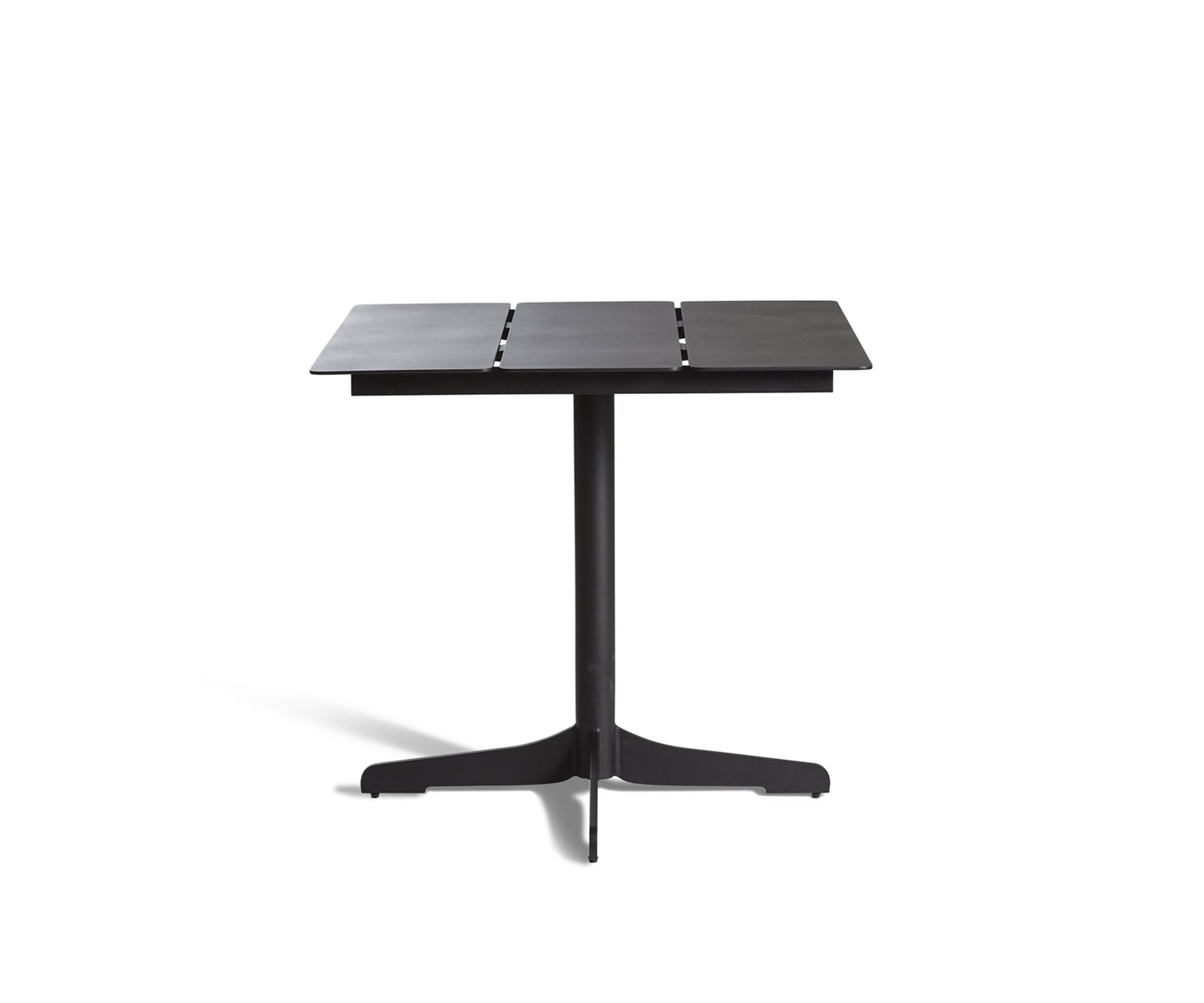 Oasiq Ceru aluminium eettafel B 80 cm antraciet