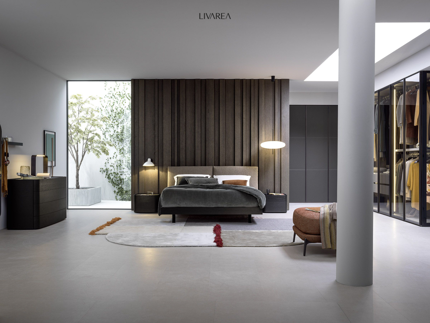 Compact design wandmeubel met zwevend effect transparante onderkast open ladekast lowboard gefineerd front Compact design wandmeubel met zwevend effect transparante onderkast open ladekast lowboard gefineerd front