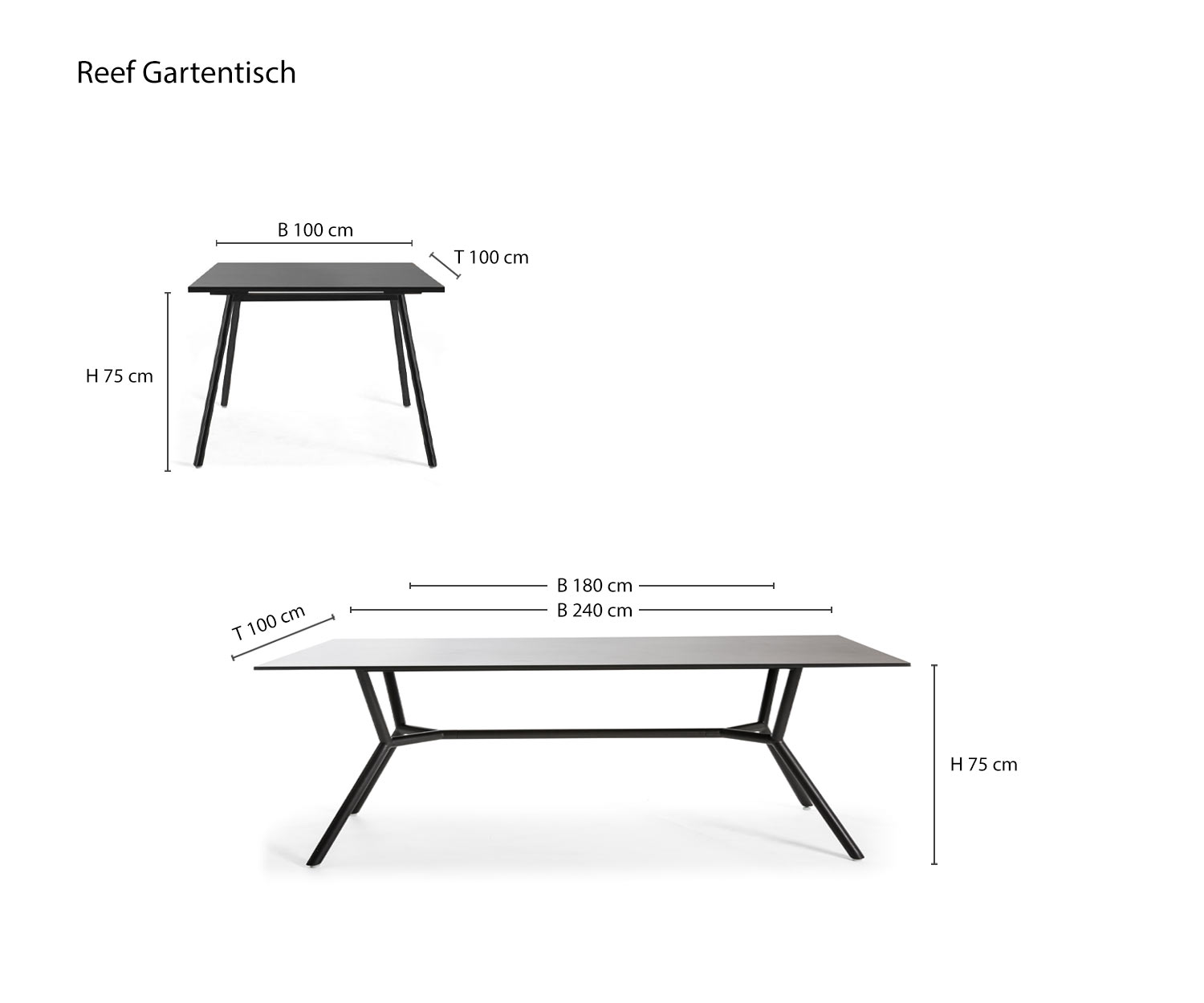 Oasiq Reef garden designer eettafel schets afmetingen afmetingen Oasiq Reef garden designer eettafel schets afmetingen afmetingen
