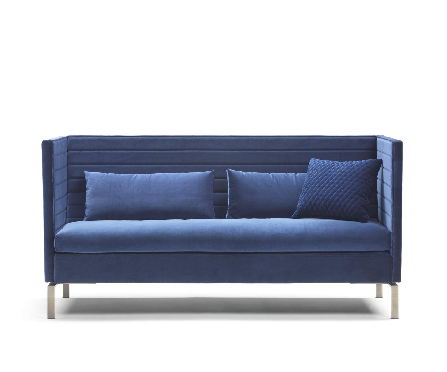 Exclusieve fluwelen bank met hoge rugleuning Marelli Stripes