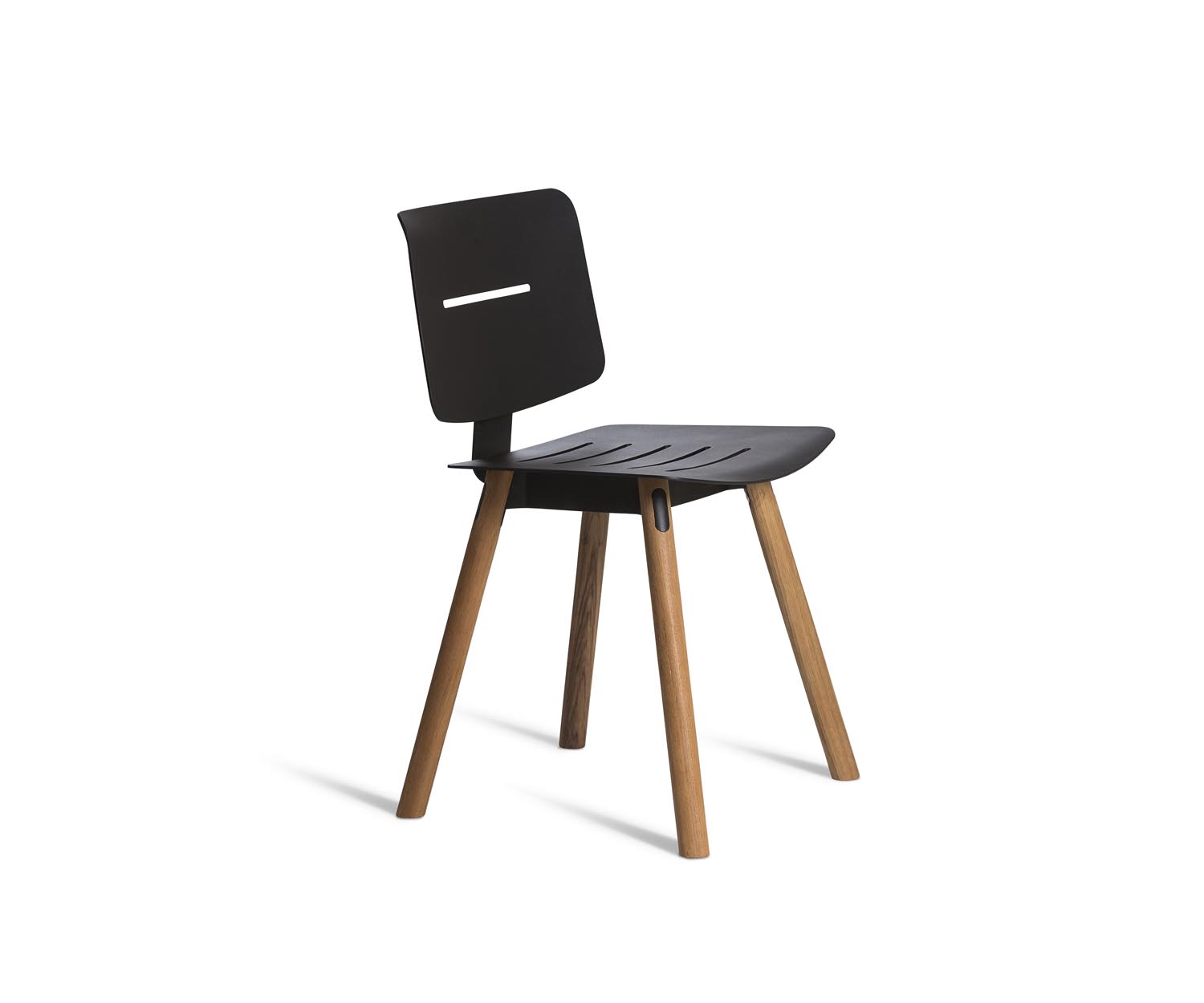 Oasiq Coco chair teak met vier poten en aluminium zitting Oasiq Coco chair teak met vier poten en aluminium zitting