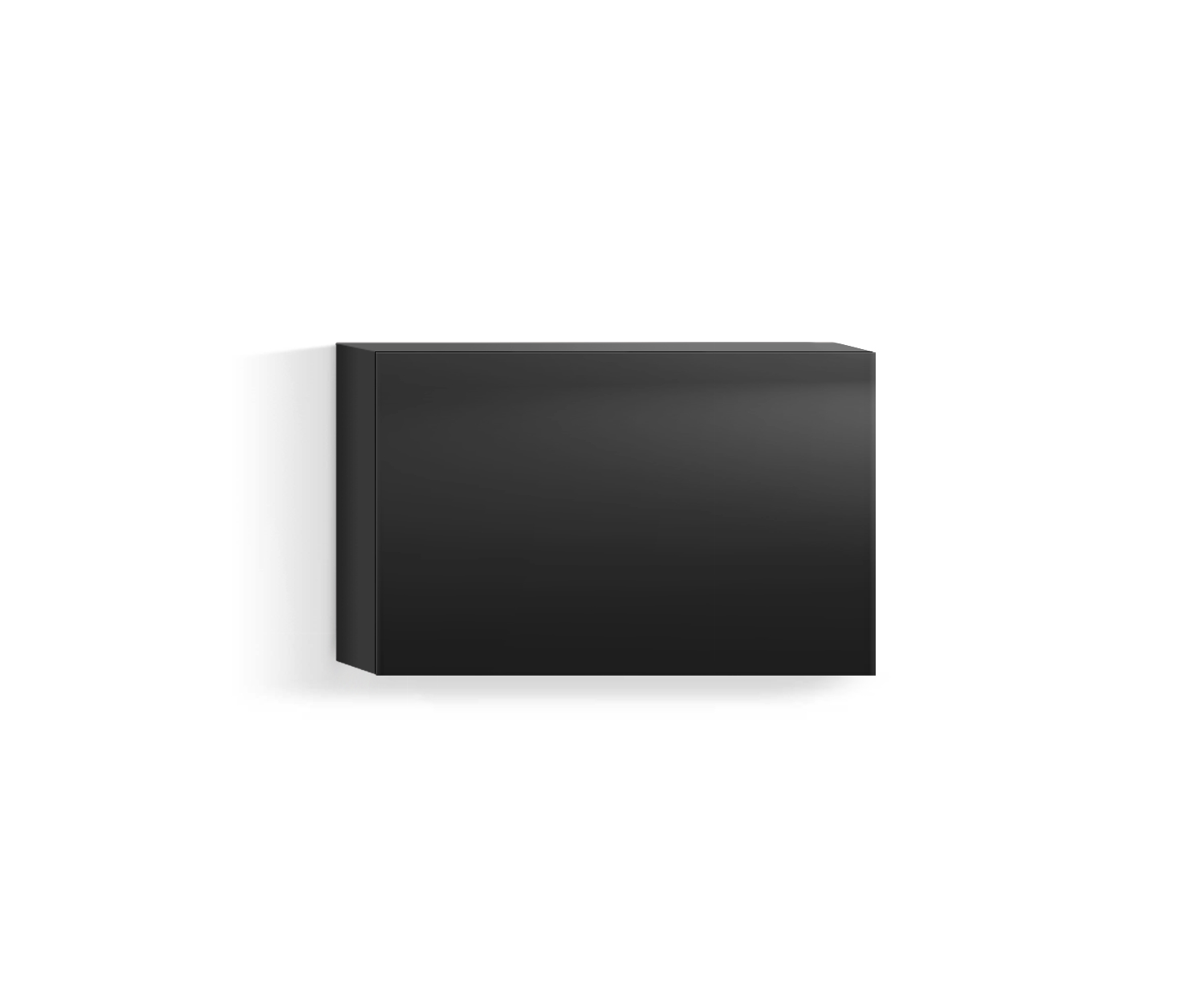 Design woonkamer wandmeubel Horizontaal H42 B60 onder zwart318 Design woonkamer wandmeubel Horizontaal H42 B60 onder zwart318