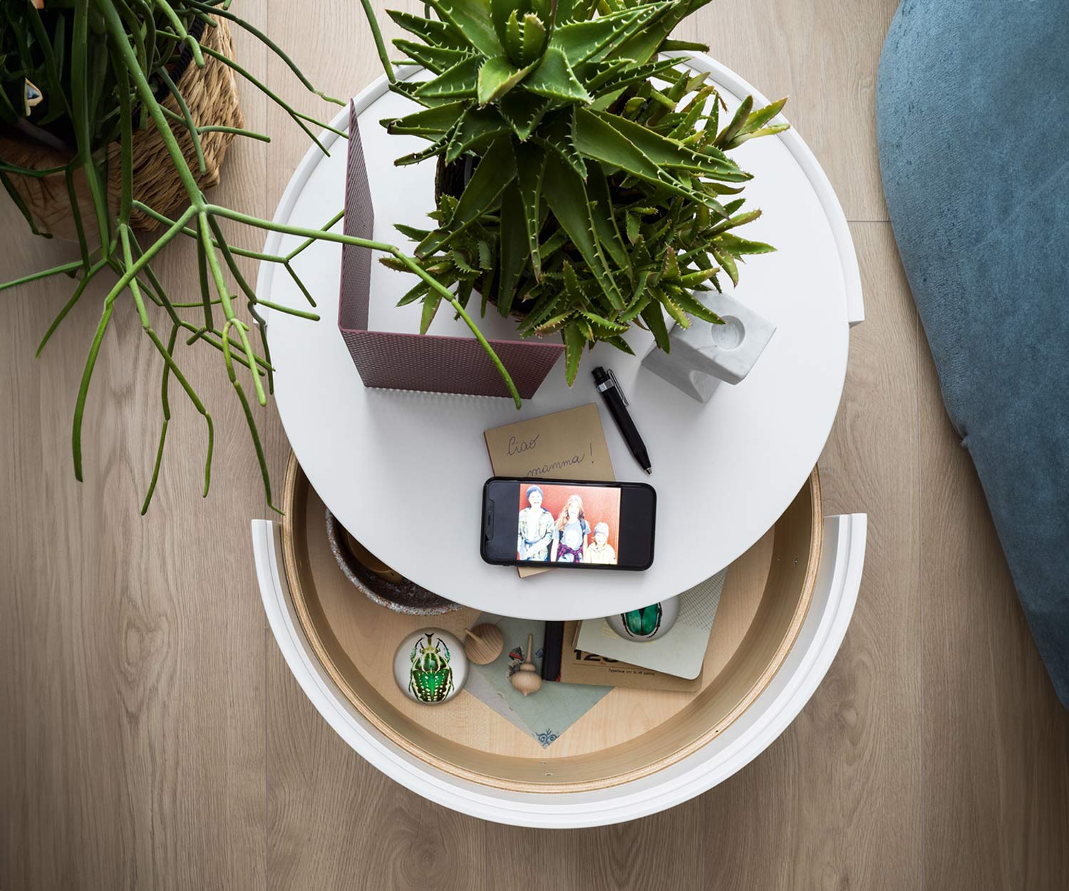 Novamobili Allout bijzettafel met lade Novamobili Allout bijzettafel met lade