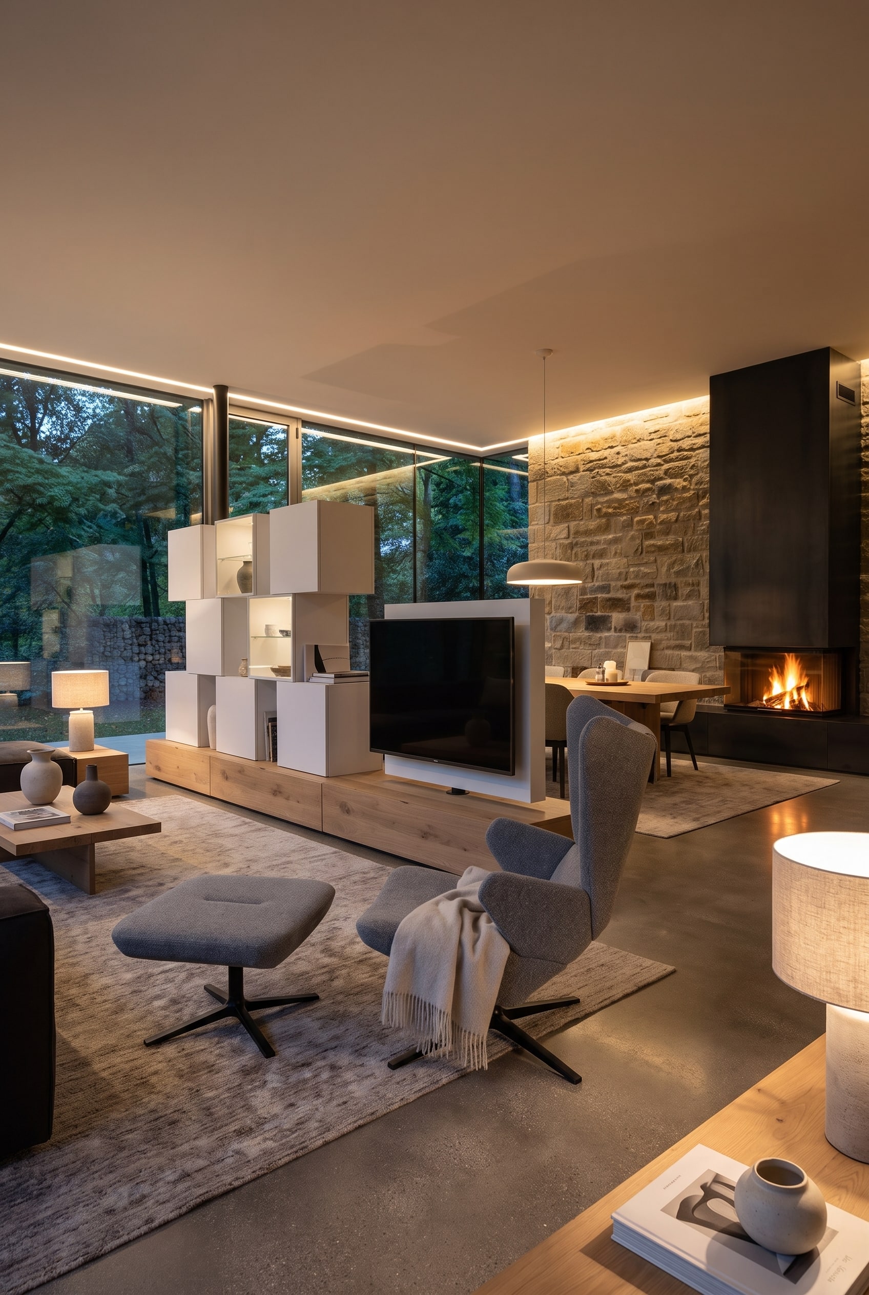 Wohnzimmer Raumteiler Modern