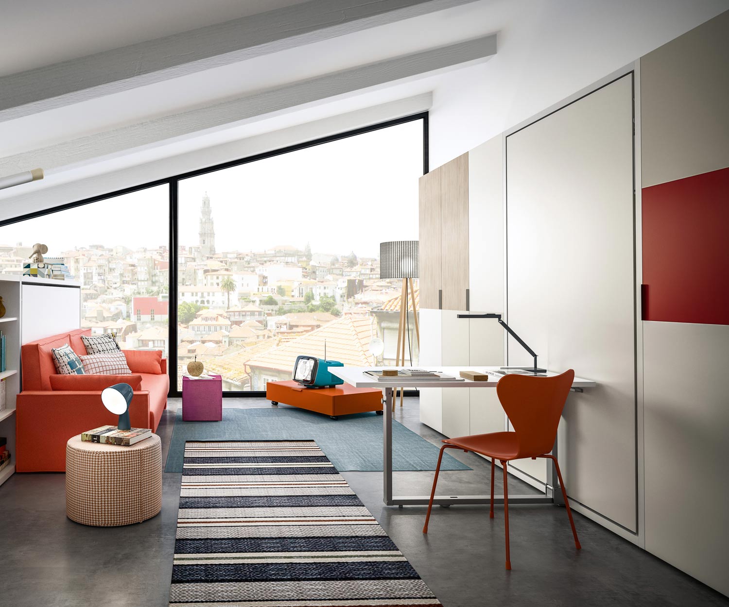 Uitklapbaar kinderbed met eettafel Uitklapbaar kinderbed met eettafel