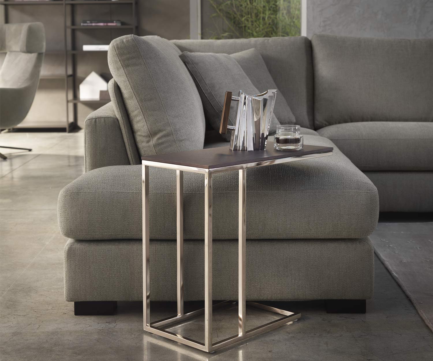 Hoogwaardige design hoekbank Marelli Oliver met open recamiere Hoogwaardige design hoekbank Marelli Oliver met open recamiere