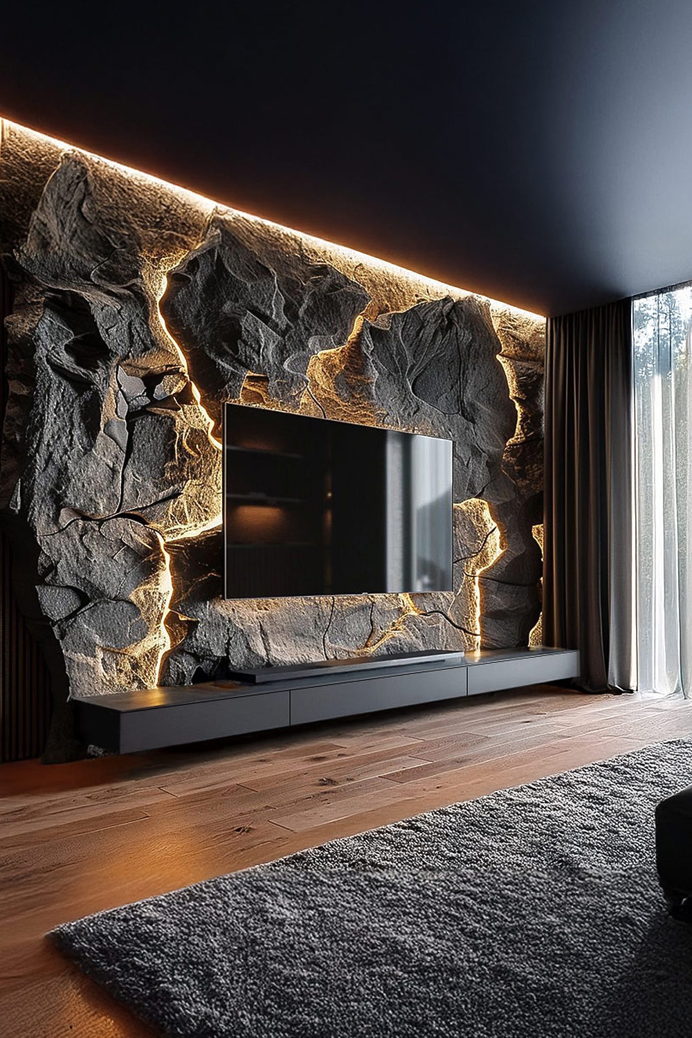 warm-verlichte-wand-met-indirecte-lichtbronnen