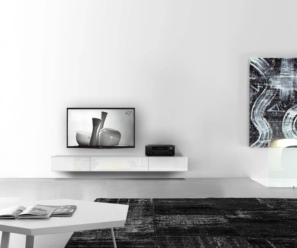 /Design lowboard wand B210 H25 5 hoogglans wit /Design lowboard wand B210 H25 5 hoogglans wit