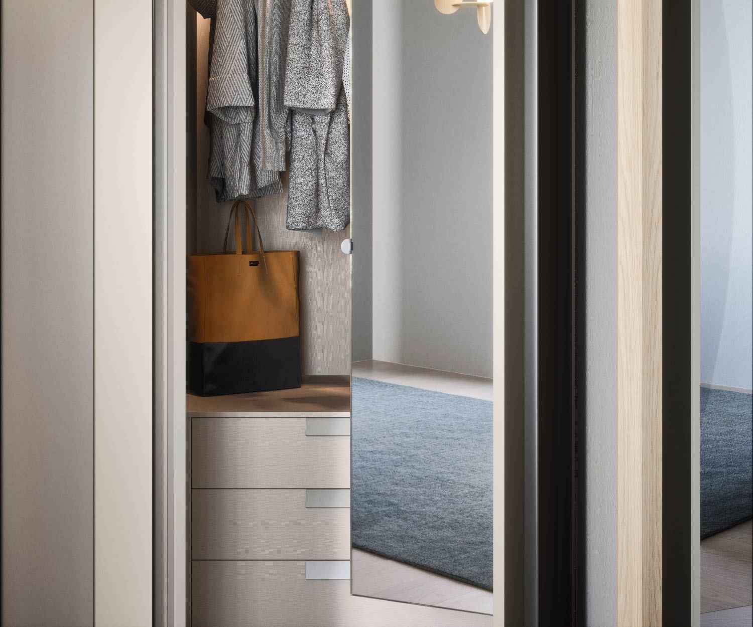 Garderobe accessoires Armadi 3-delige lade van Novamobili Garderobe accessoires Armadi 3-delige lade van Novamobili