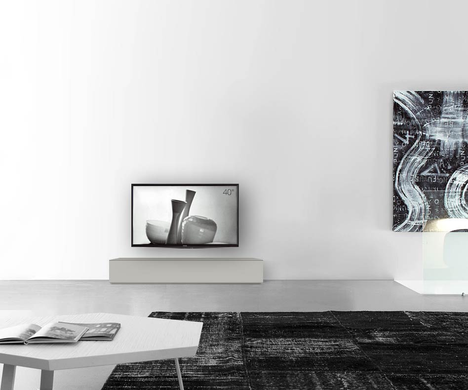 /Design lowboard vloer B150 H27 mat lichtgrijs /Design lowboard vloer B150 H27 mat lichtgrijs