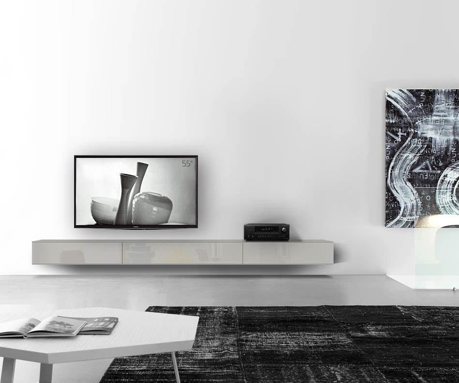 /Design lowboard wand B300 H25 5 glanzend lichtgrijs /Design lowboard wand B300 H25 5 glanzend lichtgrijs