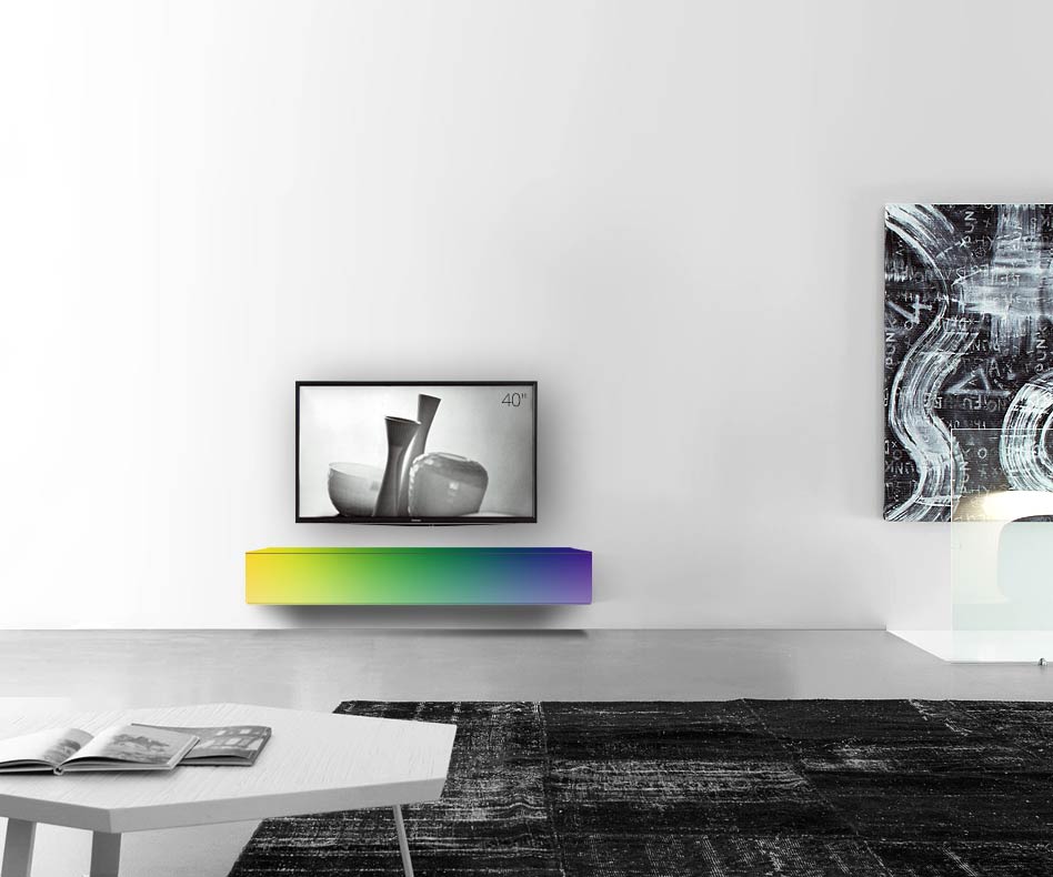 /Design lowboard wand B150 H25 5 mat RAL /Design lowboard wand B150 H25 5 mat RAL