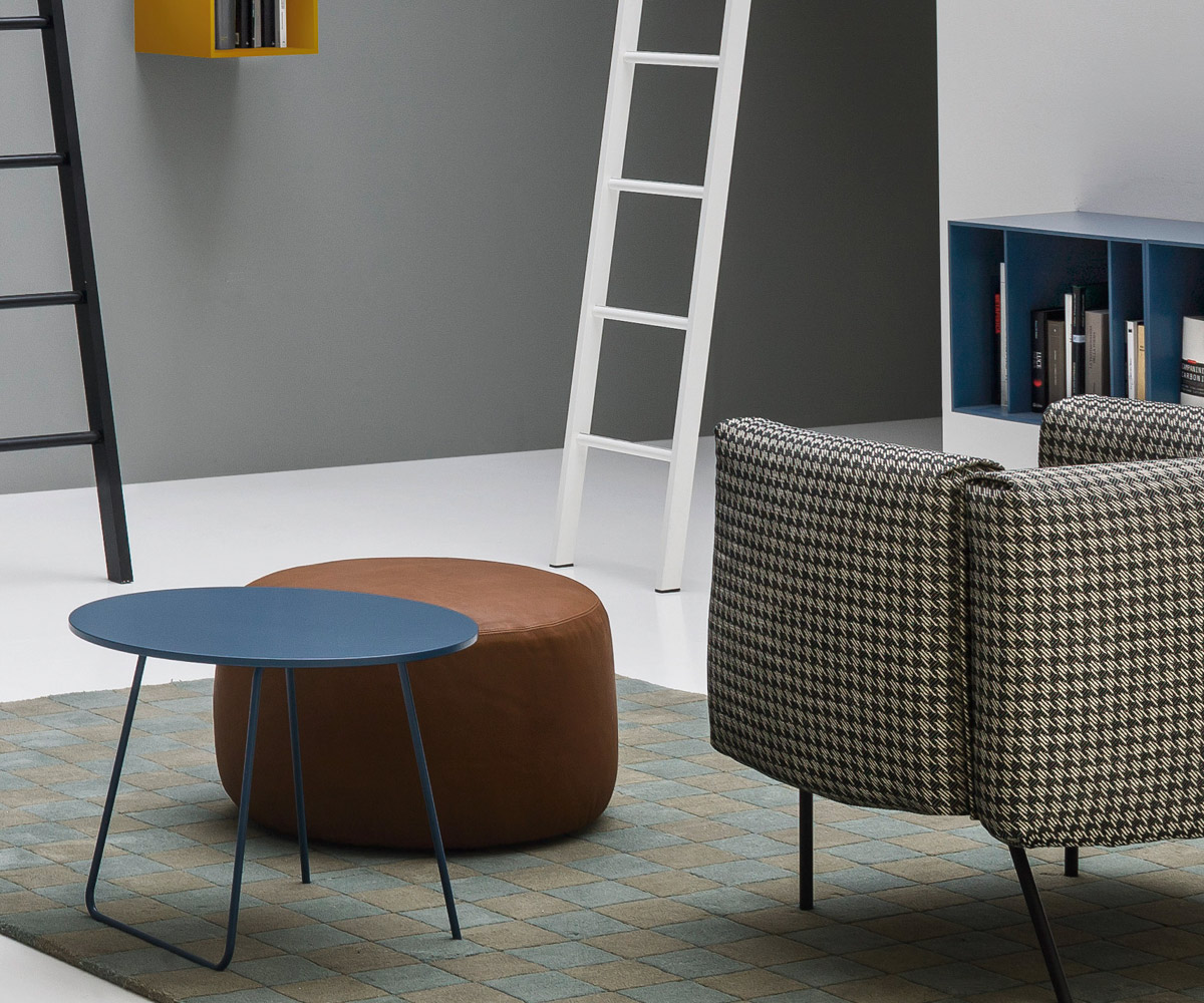 Modern Novamobili Salontafel Orbis Blauw Mat Modern Novamobili Salontafel Orbis Blauw Mat