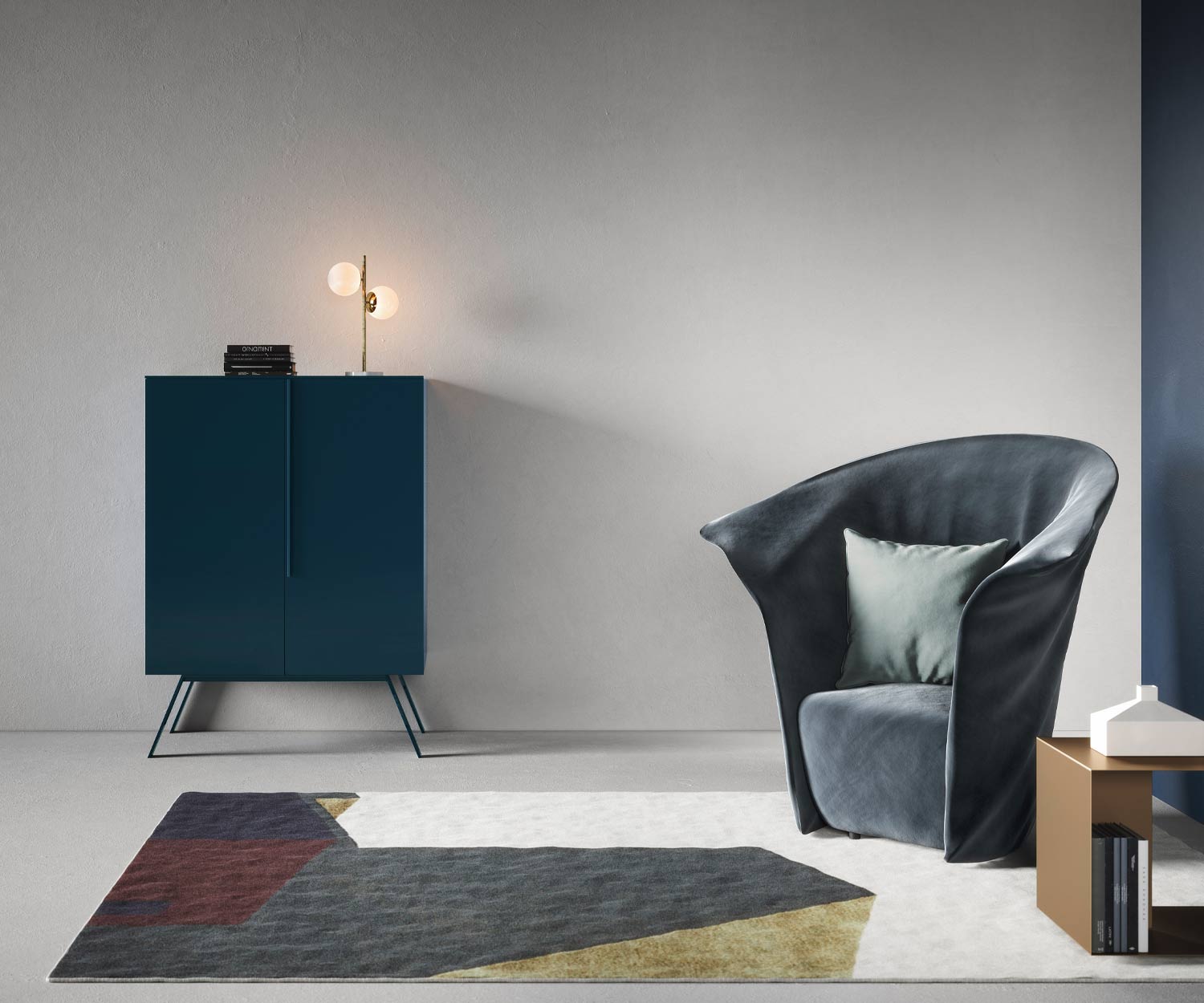 Exclusief Novamobili Design highboard Cleo Exclusief Novamobili Design highboard Cleo