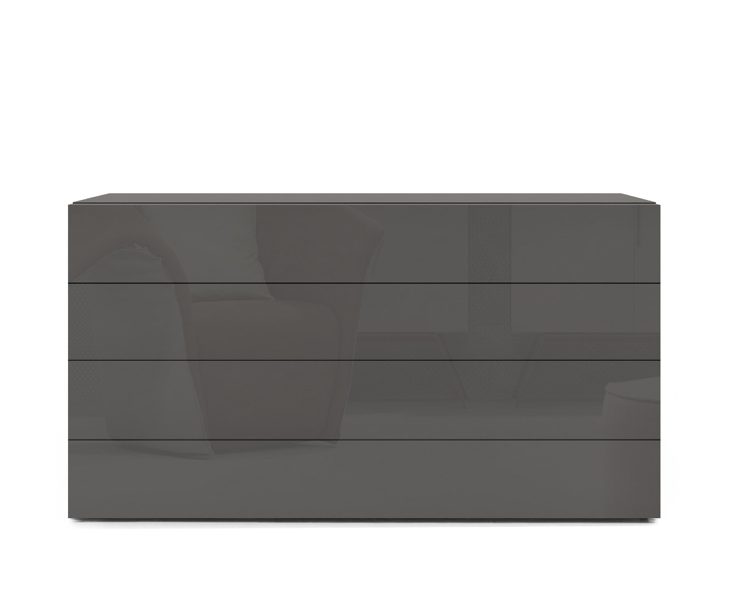 Novamobili Eenvoudige 4-zits ladekast B128 quartz410 Novamobili Eenvoudige 4-zits ladekast B128 quartz410