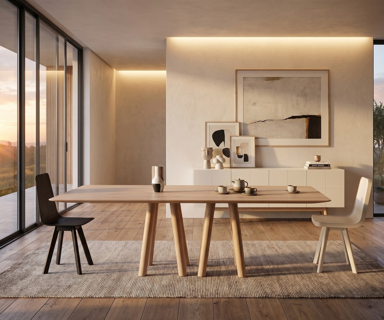 al2 mos-i-ko 001 a design eettafel van massief hout al2 mos-i-ko 001 een eettafel