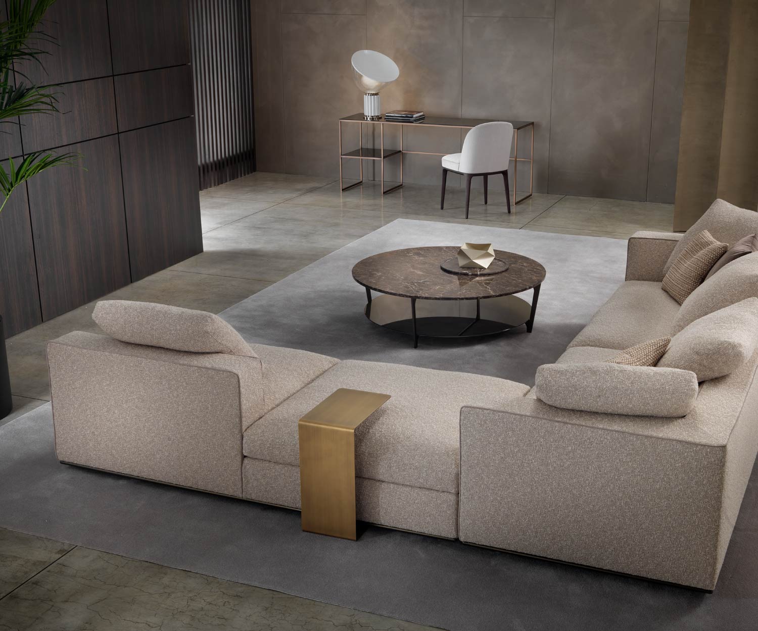 Exclusieve Marelli Mini sofa bijzettafel met zwarte matte lak voor de bank Exclusieve Marelli Mini sofa bijzettafel met zwarte matte lak voor de bank