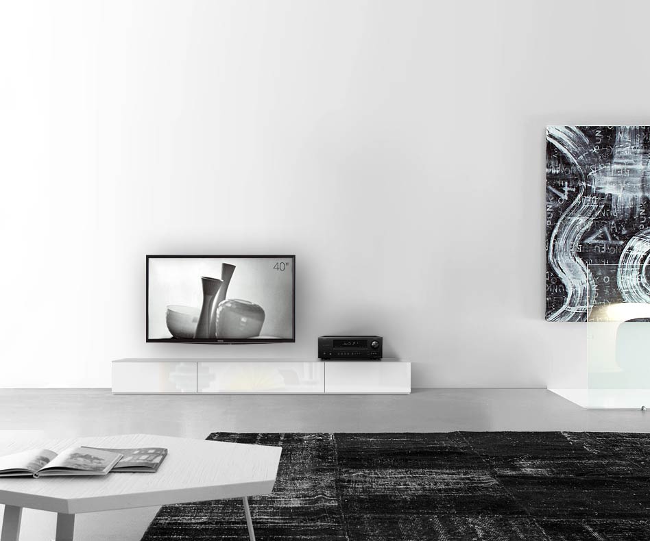 /Design lowboard vloer B210 H27 hoogglans wit /Design lowboard vloer B210 H27 hoogglans wit