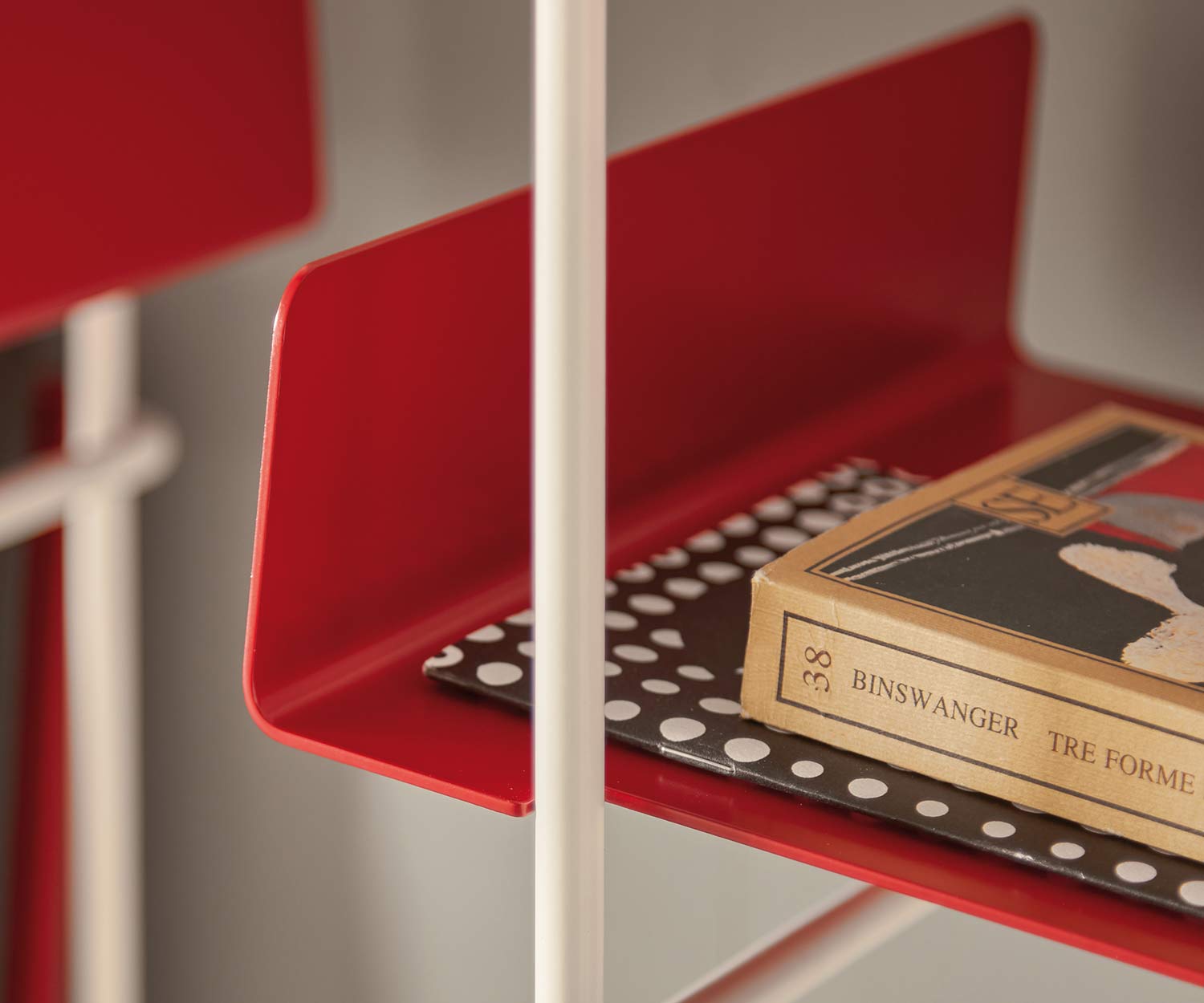 MEME Design Libro verticale wand boekenkast plank in rood