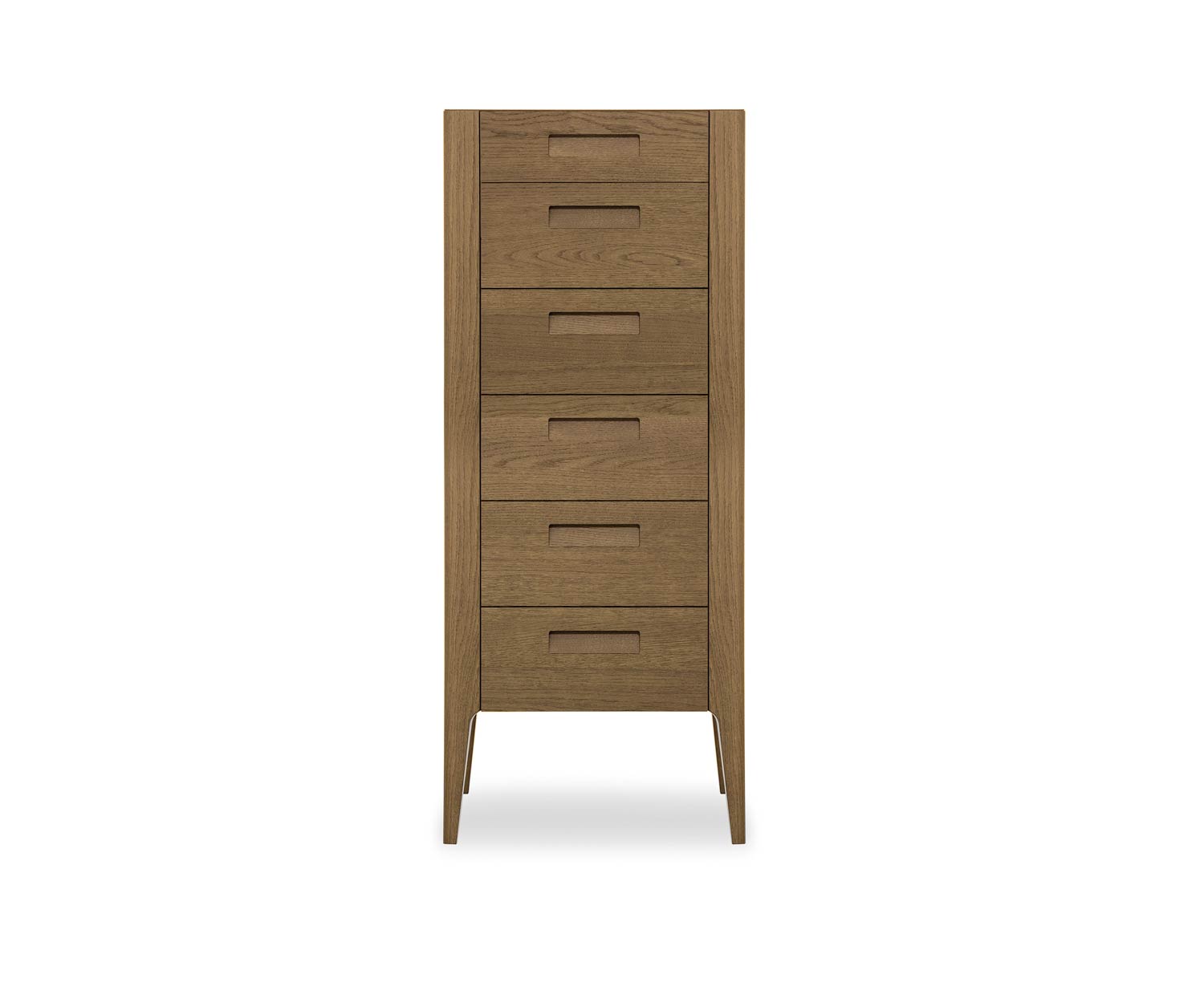 Novamobili Giotto hoge ladekast 6 laden eiken Miele N02 Novamobili Giotto hoge ladekast 6 laden eiken Miele N02