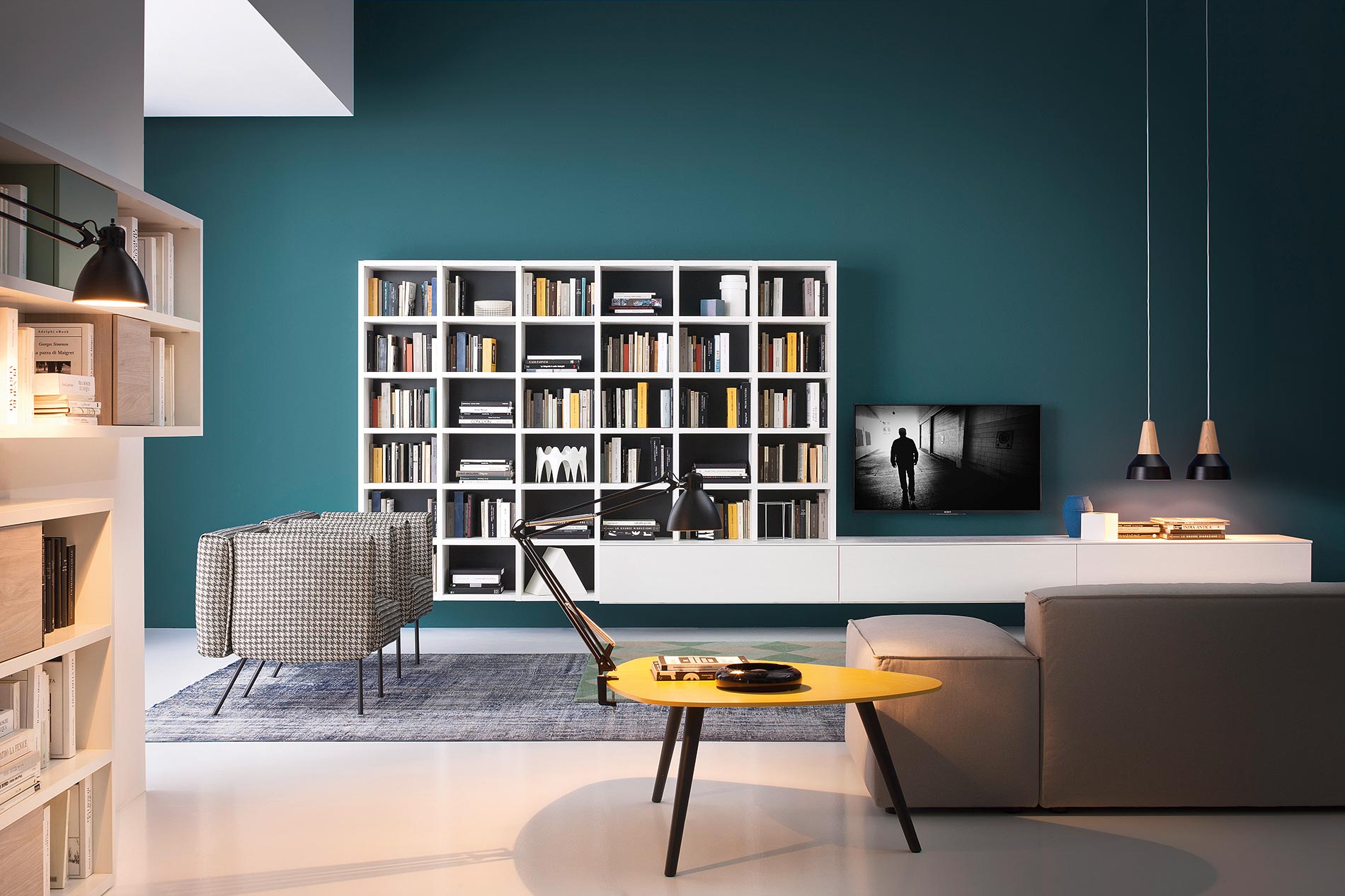 Hangende design boekenkast Hangende design boekenkast