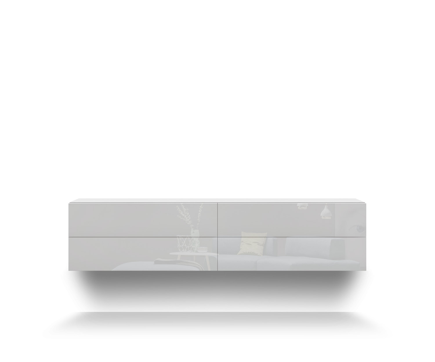 Novamobili Easy 4-zits bovenkast B152 wit400 Novamobili Easy 4-zits bovenkast B152 wit400