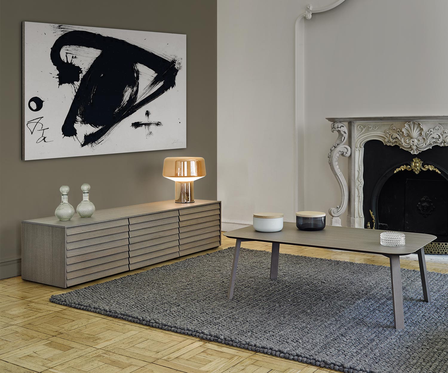 Punt Sussex TV Design Dressoir Floor B177 Eik Grijs Siena Punt Sussex TV Design Dressoir Floor B177 Eik Grijs Siena