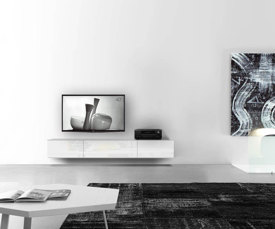 /Design lowboard wand B210 H33 5 hoogglans wit /Design lowboard wand B210 H33 5 hoogglans wit