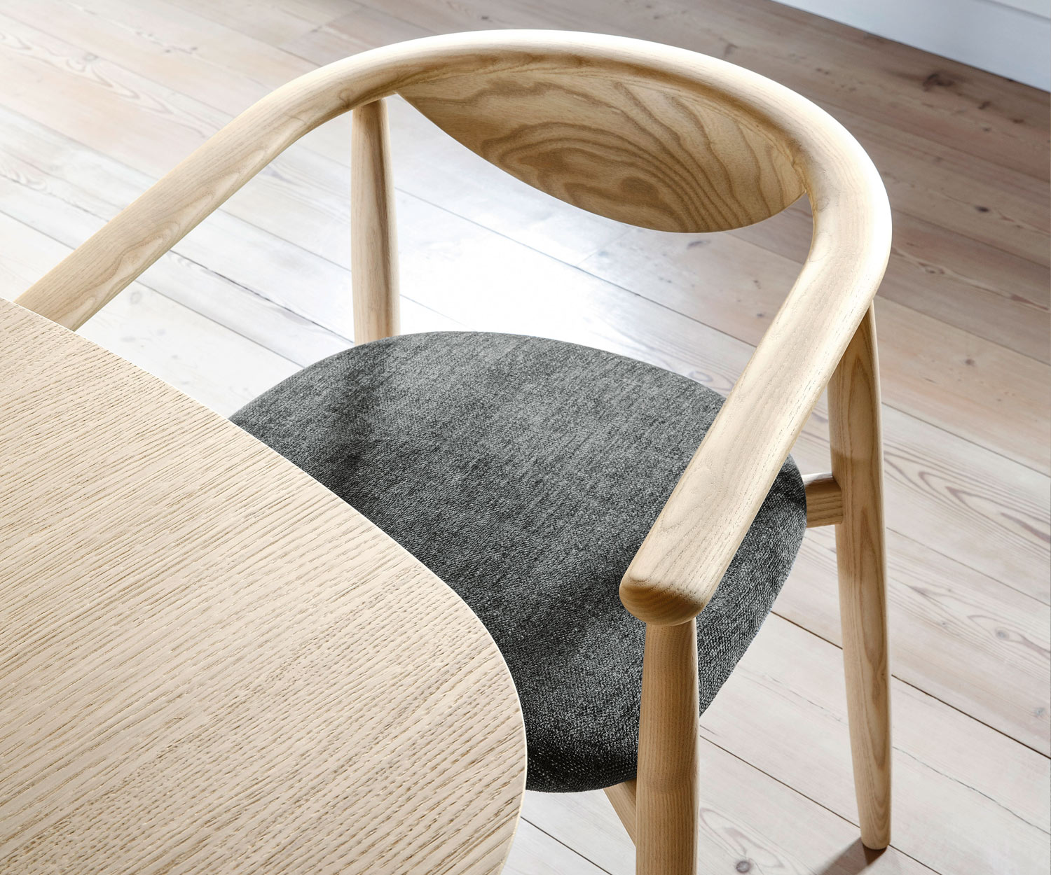 Novamobili Rose massief houten stoel naturel eiken Novamobili Rose massief houten stoel naturel eiken