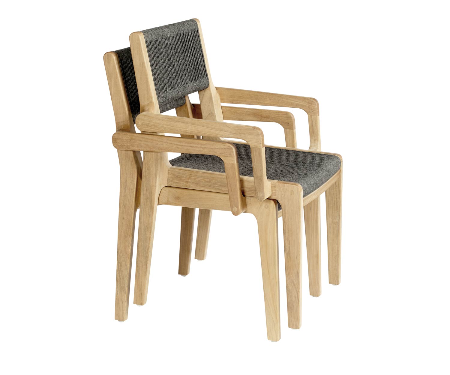 Oasiq Skagen design teakhouten fauteuil, stapelbaar Oasiq Skagen design teakhouten fauteuil, stapelbaar