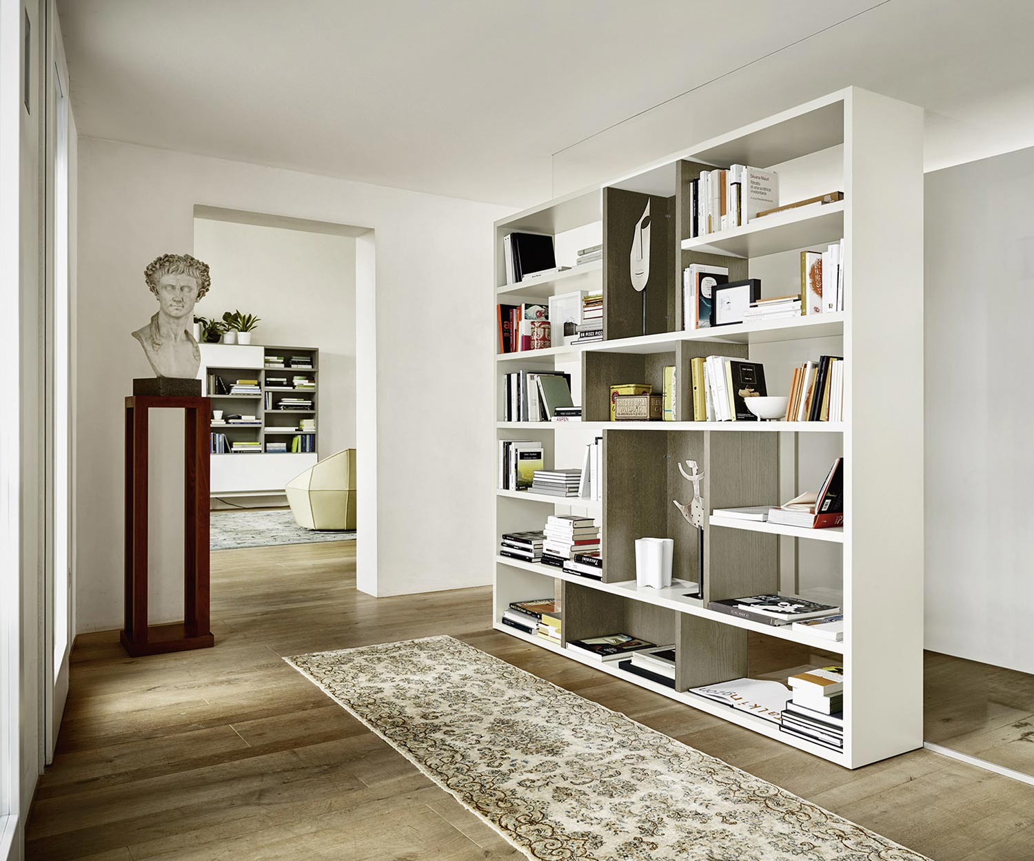 Exclusieve Livitalia Design ruimteverdeler boekenkast C87 Exclusieve Livitalia Design ruimteverdeler boekenkast C87