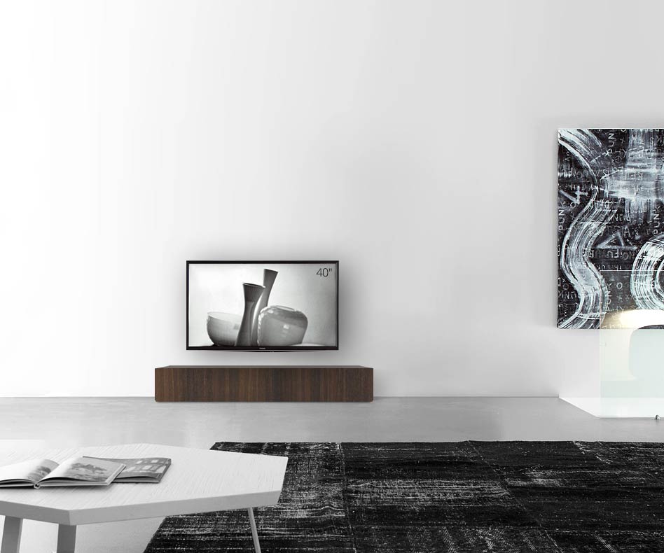 Livitalia Houten design lowboard configurator basis 150 cm 24 cm 56 cm bruin eiken Livitalia Houten design lowboard configurator basis 150 cm 24 cm 56 cm bruin eiken
