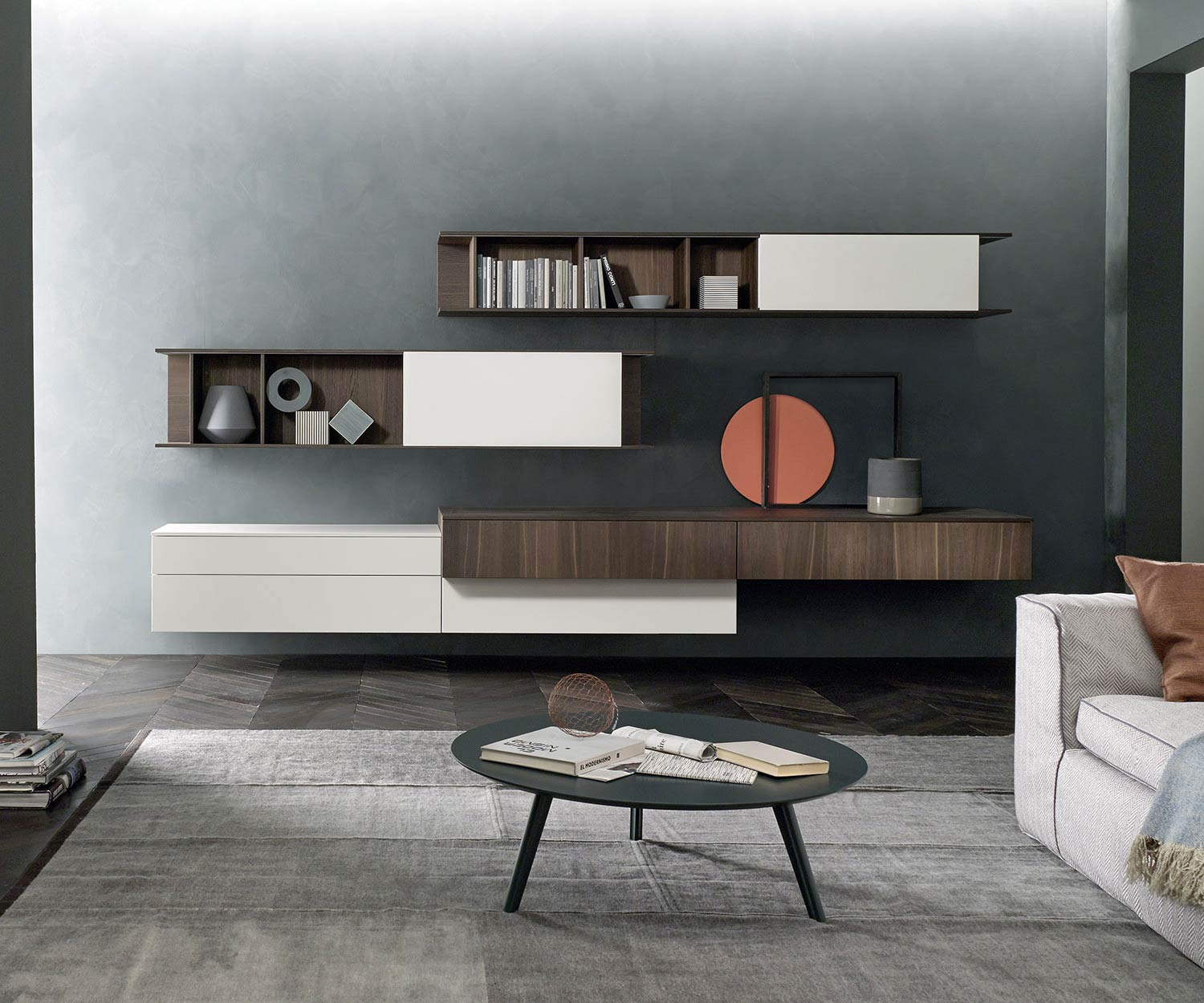 Livitalia Design salontafel Trio zwart mat
